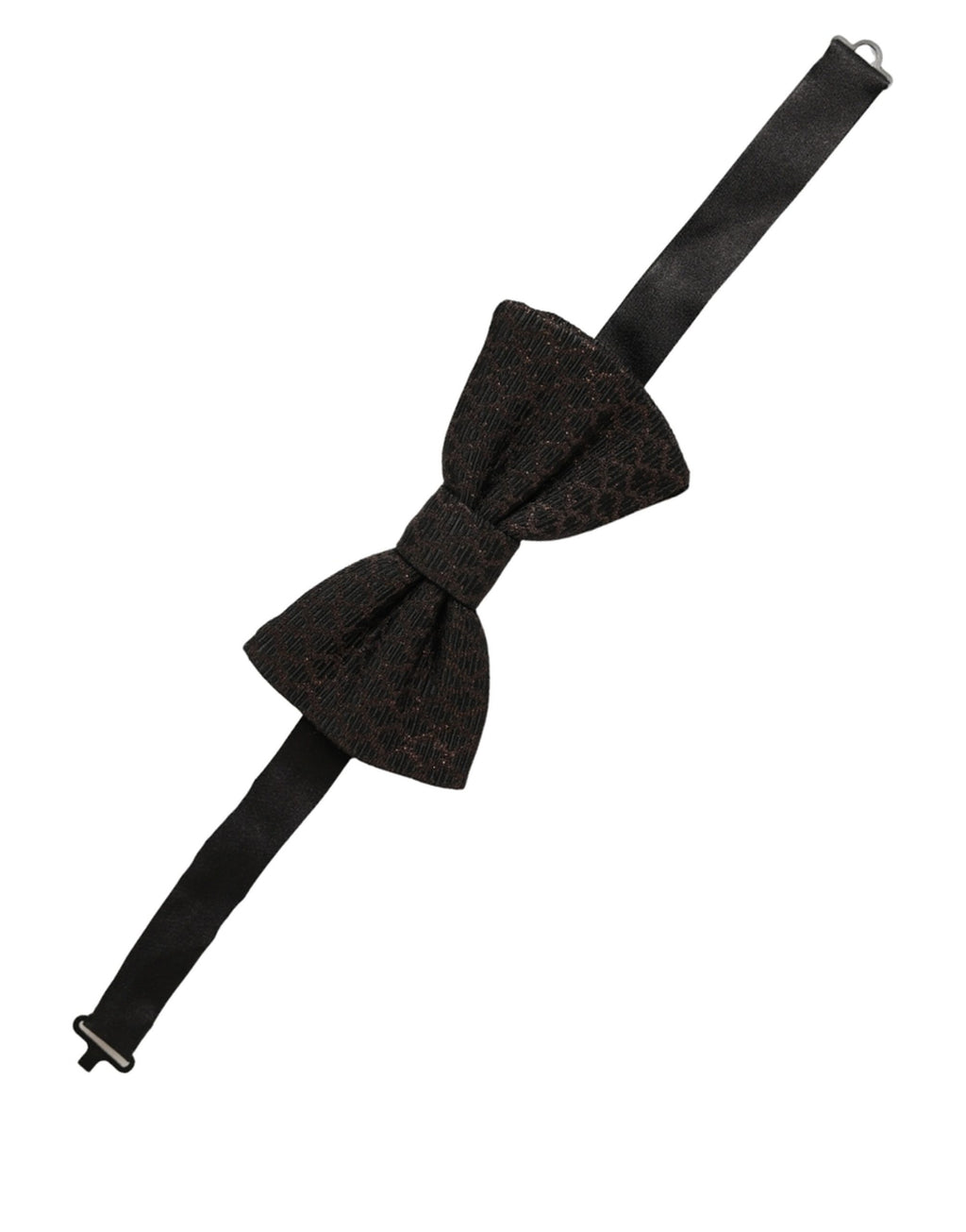 Dolce & Gabbana Men Brown 100% Silk Adjustable Neck Papillon Bow Tie
