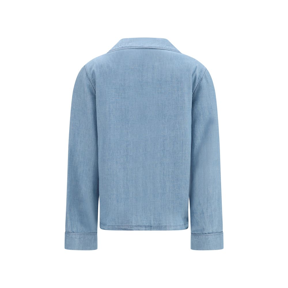 Saint Laurent Blue Cotton Dress Shirt
