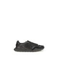 Dolce & Gabbana Black Calf Leather Bos Taurus Athletic Sneakers