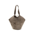 Khaite Beige Calf Leather Bos Taurus Shoulder Bag