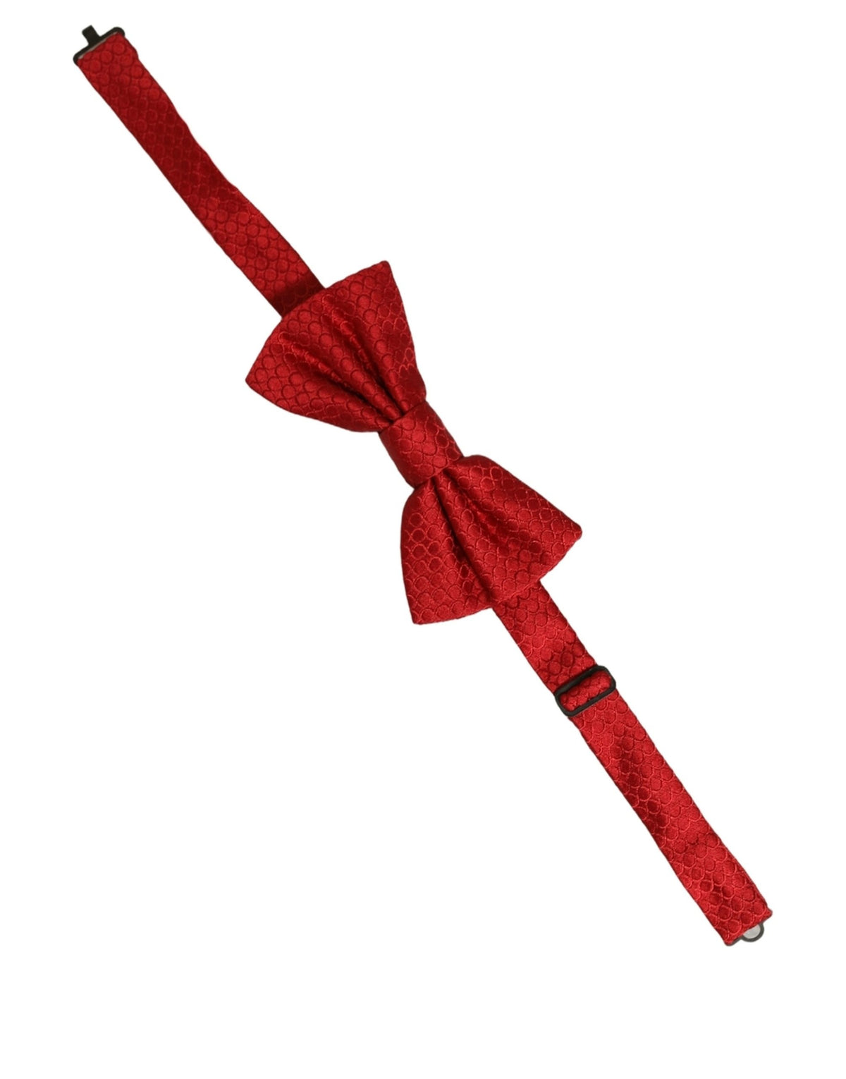 Dolce & Gabbana Men Red 100% Silk Adjustable Neck Papillon Bow Tie
