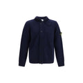 Stone Island Blue Cotton Cardigan