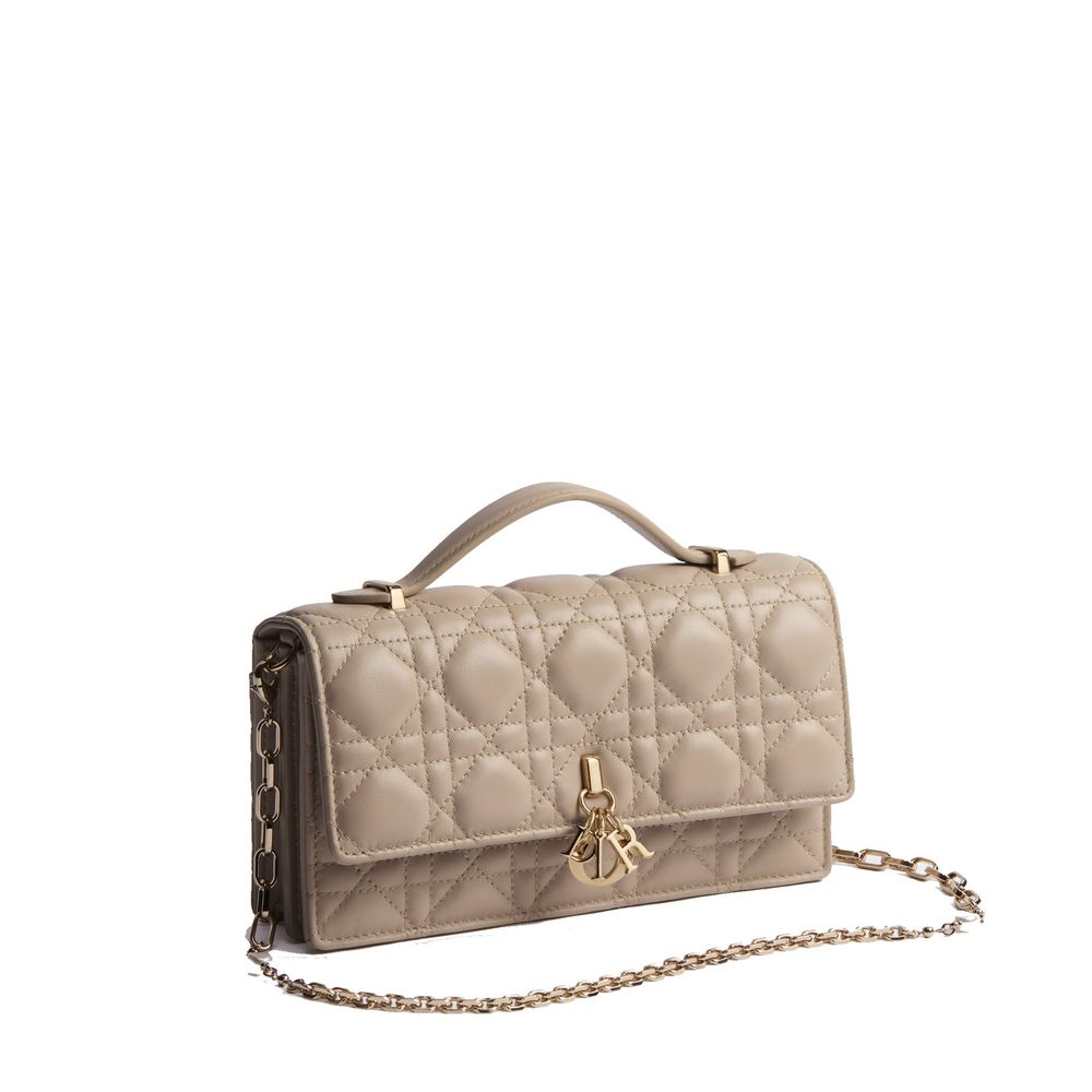 Dior Beige Leather Handbag