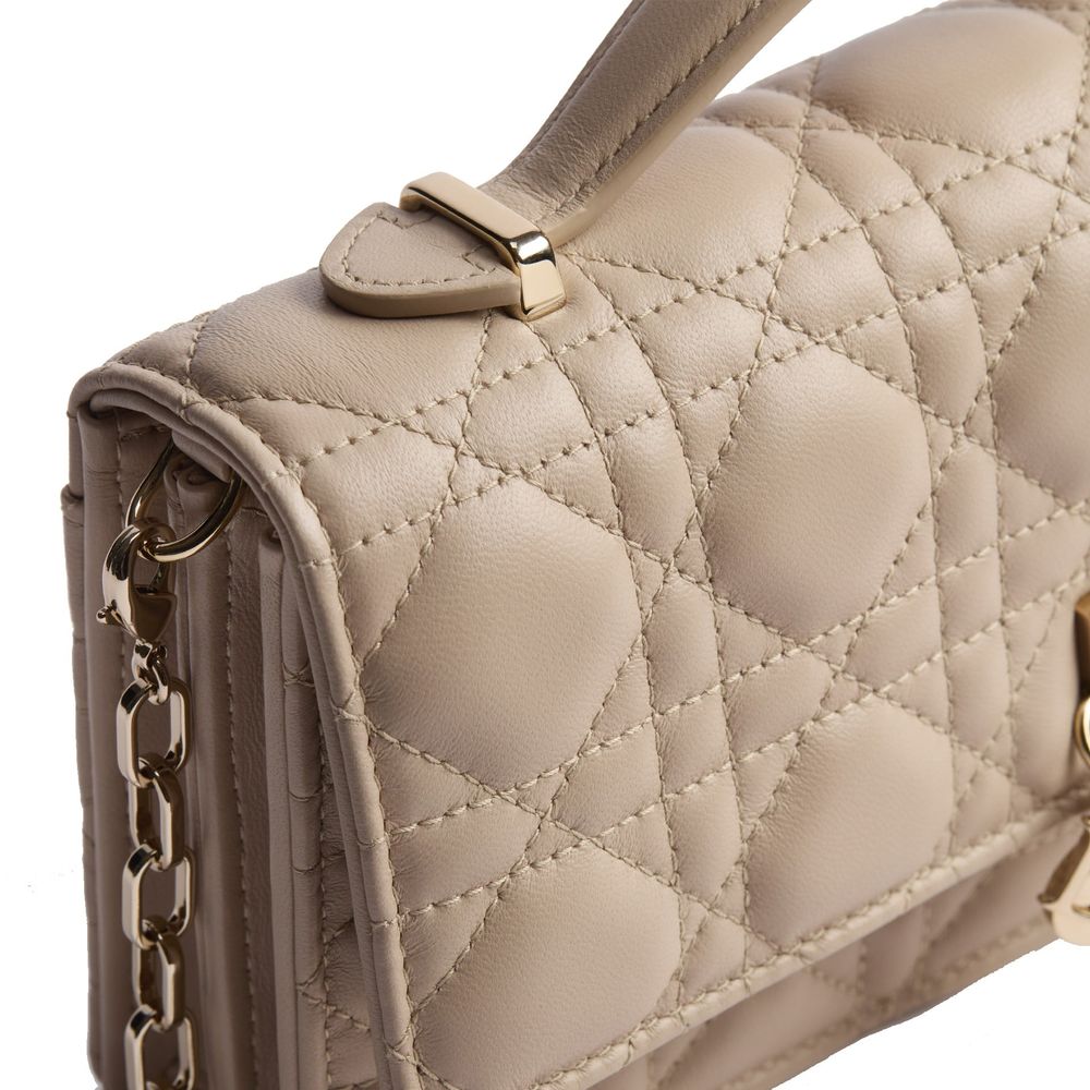 Dior Beige Leather Handbag