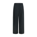 Giorgio Armani Black Silk Casual Pants