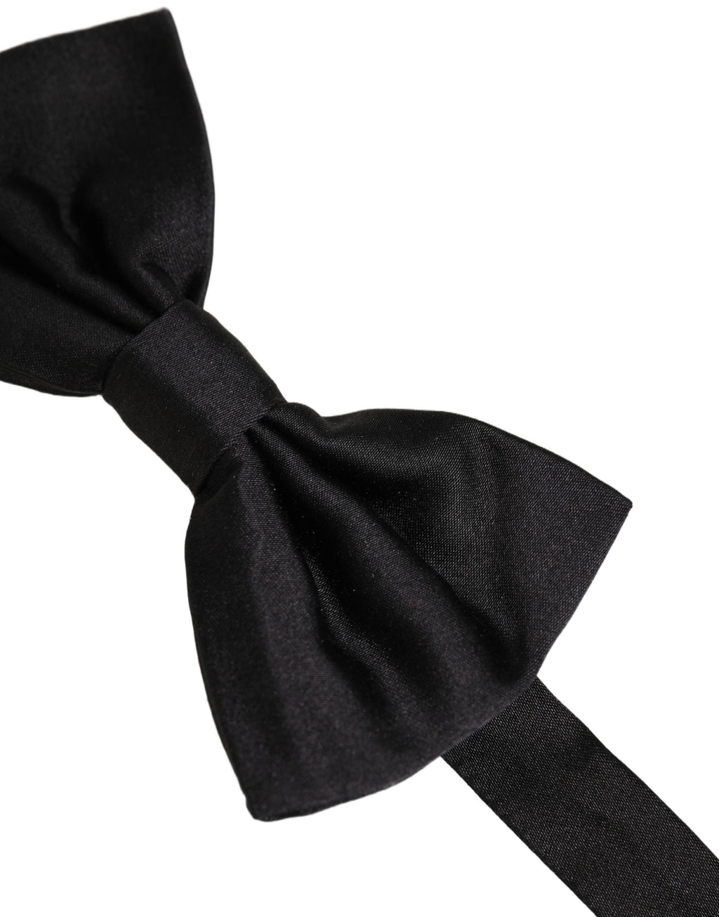Dolce & Gabbana Men Black 100% Silk Adjustable Neck Papillon Bow Tie