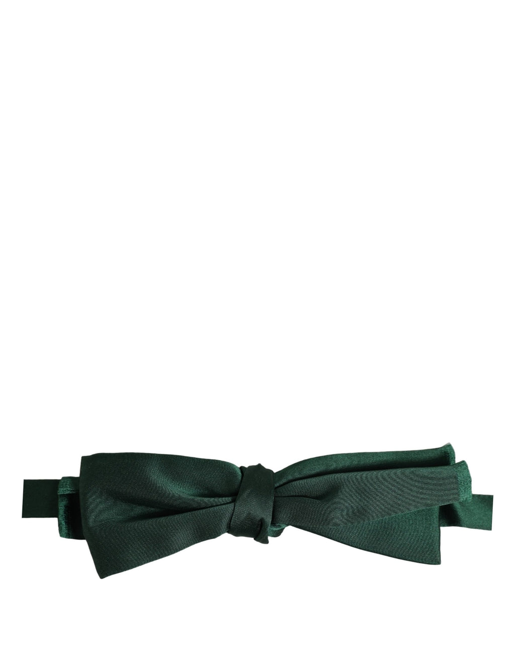 Dolce & Gabbana Men Dark Green Silk Adjustable Neck Papillon Bow Tie