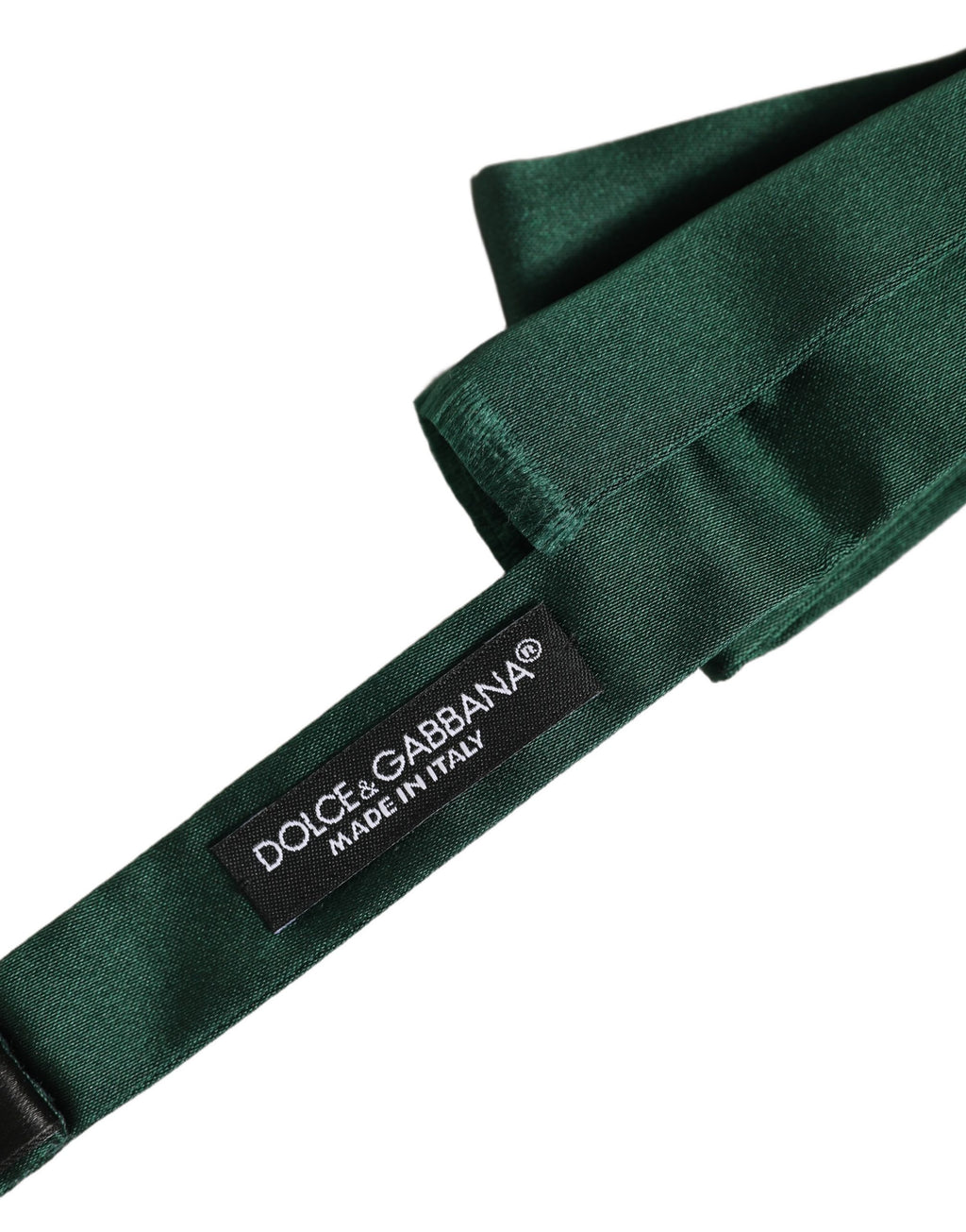 Dolce & Gabbana Men Dark Green Silk Adjustable Neck Papillon Bow Tie