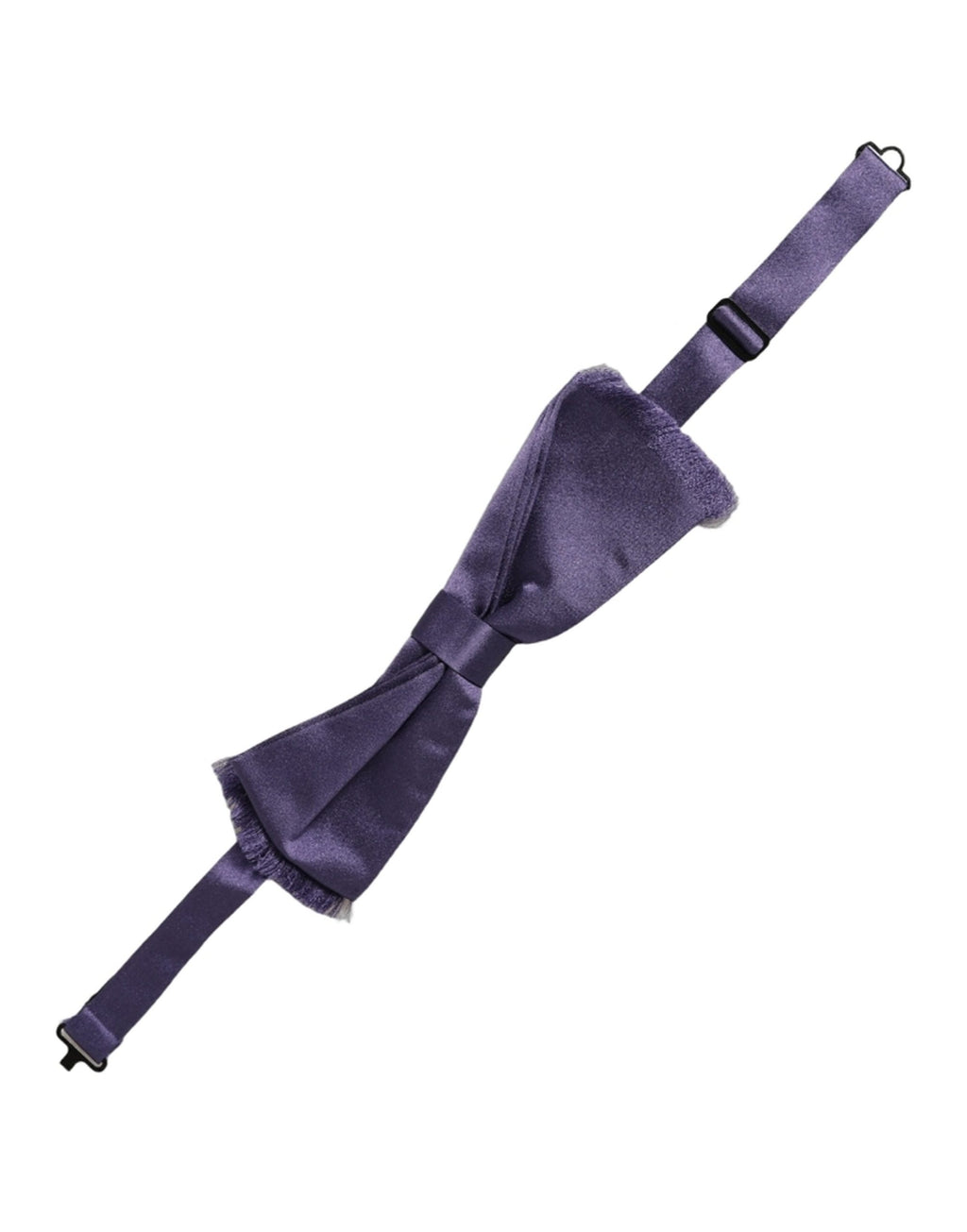 Dolce & Gabbana Men Purple 100% Silk Adjustable Neck Papillon Bow Tie