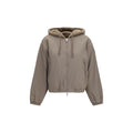 Moose Knuckles Brown Faux Fur Sweatshirt