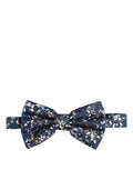 Dolce & Gabbana Men Navy Blue Floral Adjustable Neck Papillon Bow Tie