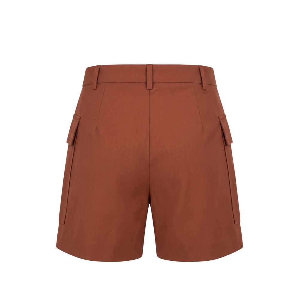 Trussardi Jeans Brown Viscose Women Shorts
