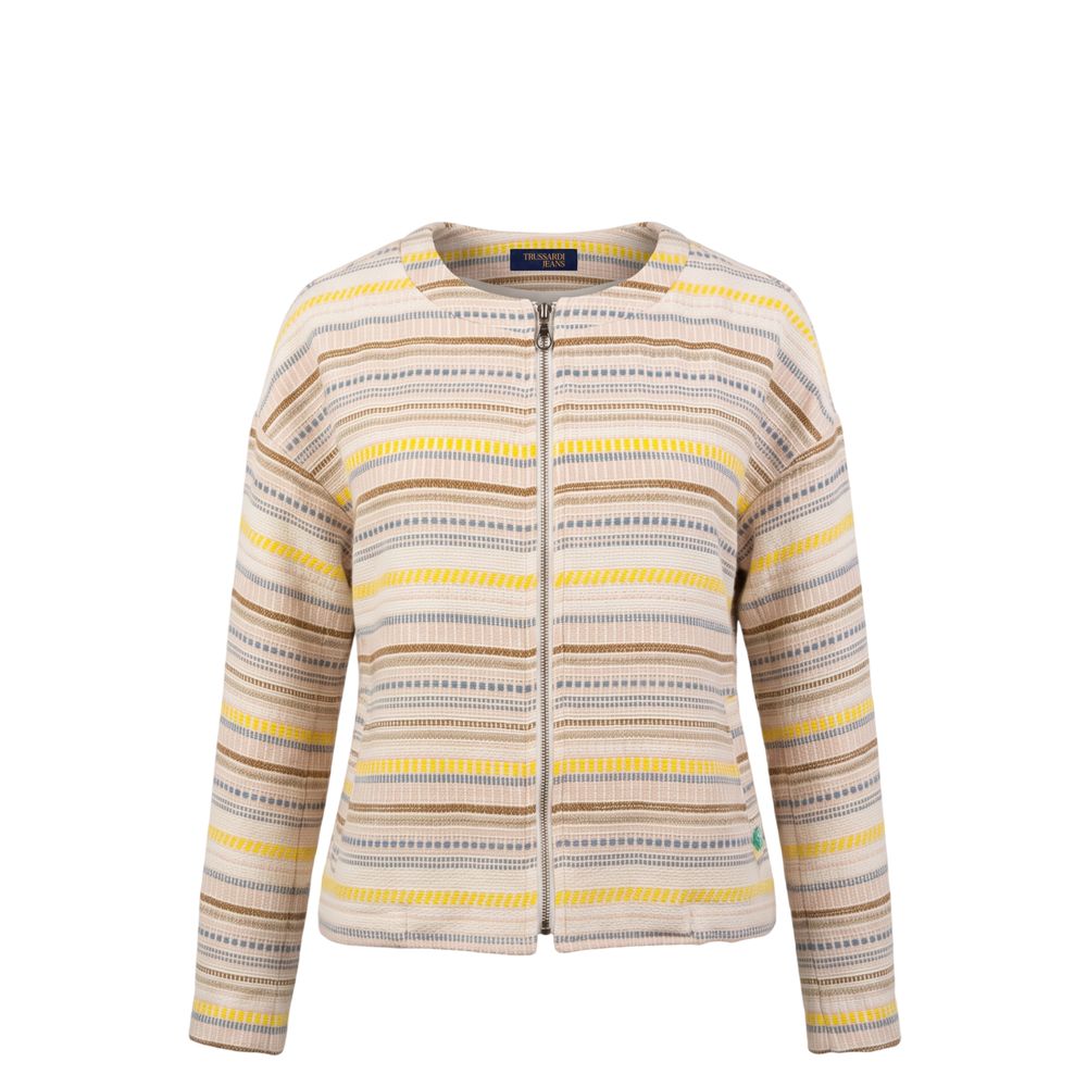 Trussardi Jeans Beige Cotton Women's Jacket