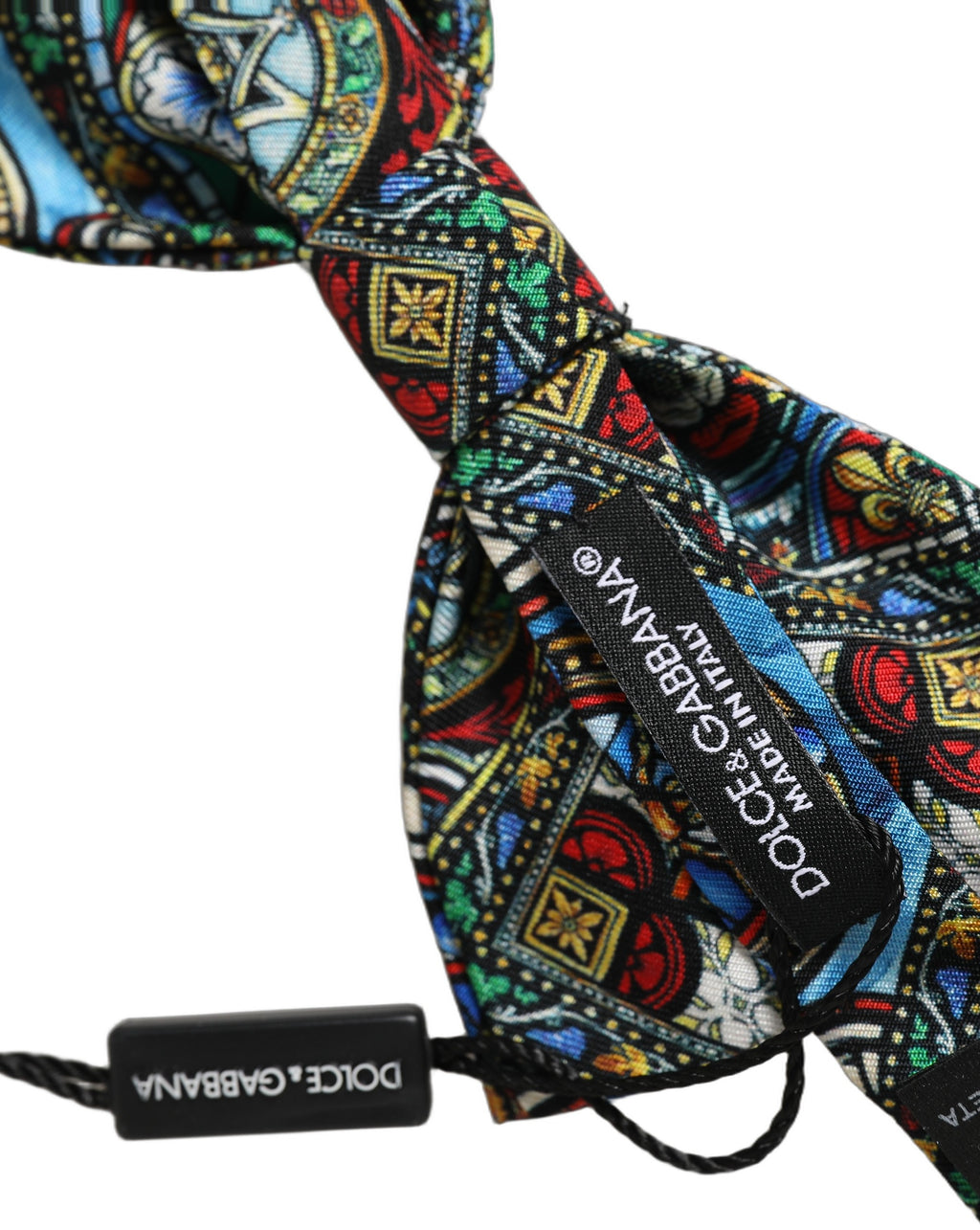 Dolce & Gabbana Men Multicolor Sicilian Adjustable Neck Papillon Bow Tie