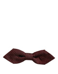 Dolce & Gabbana Men Red Silk Fantasy Adjustable Neck Papillon Bow Tie
