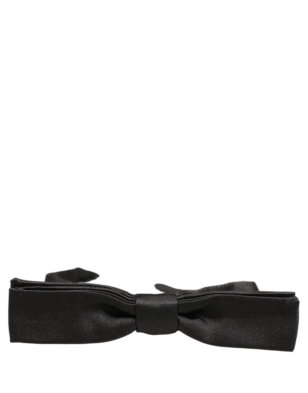 Dolce & Gabbana Men Dark Gray 100% Silk Adjustable Neck Papillon Bow Tie