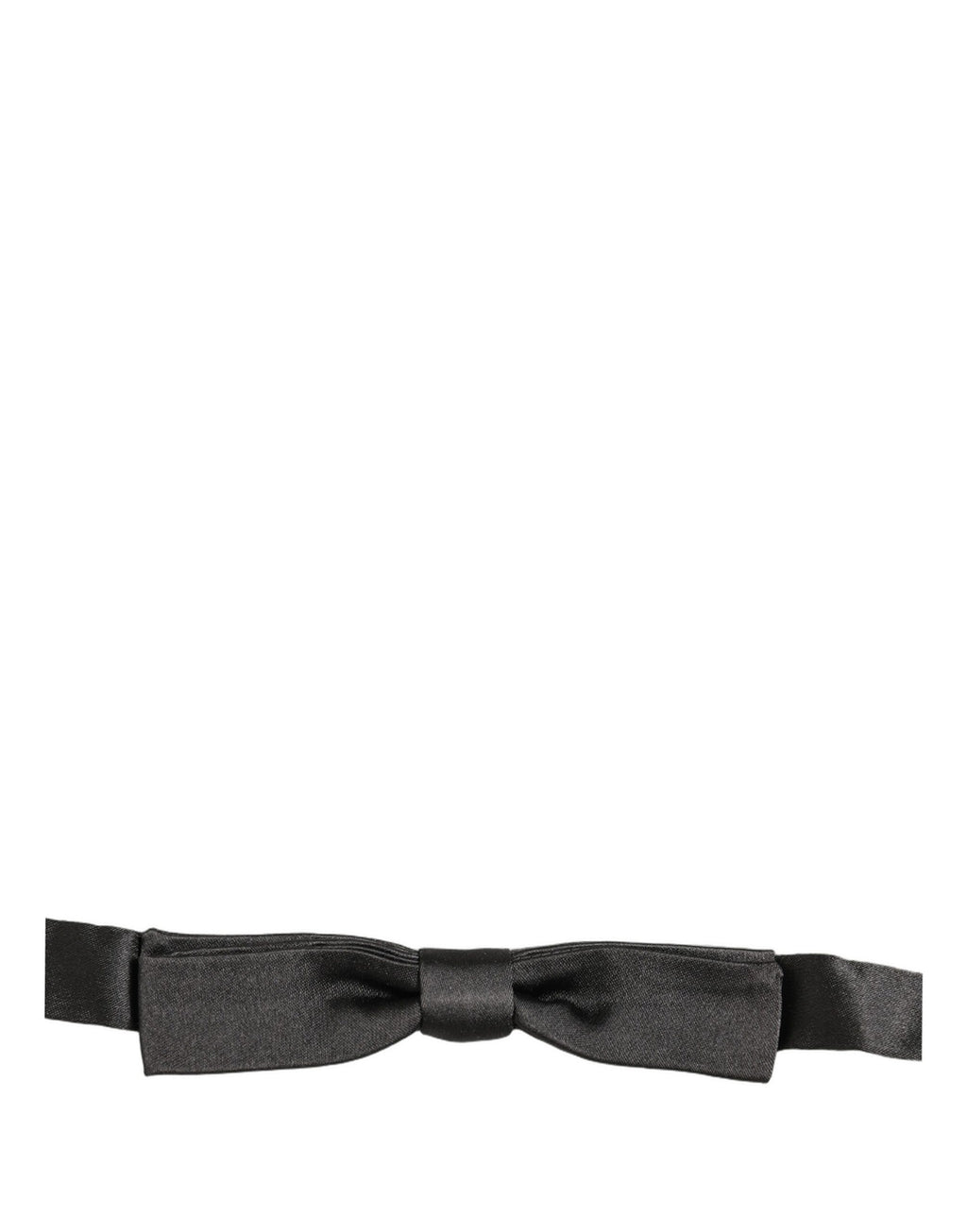 Dolce & Gabbana Men Dark Gray 100% Silk Adjustable Neck Papillon Bow Tie