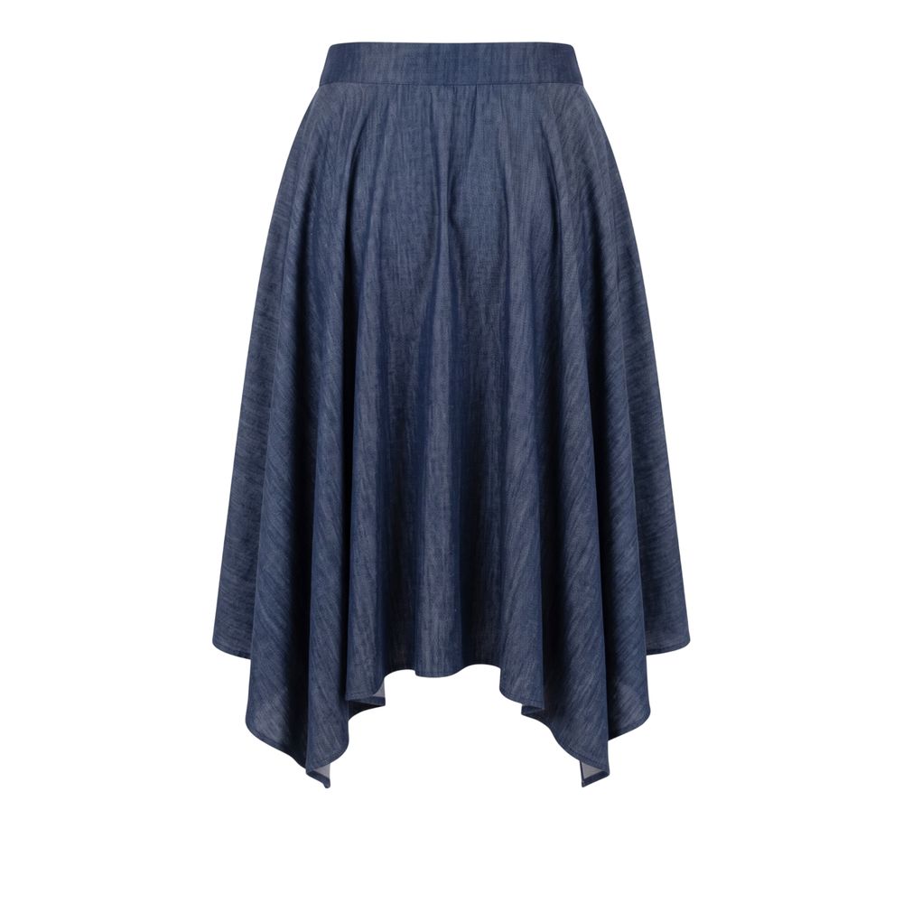 Trussardi Jeans Blue Denim Women Skirt