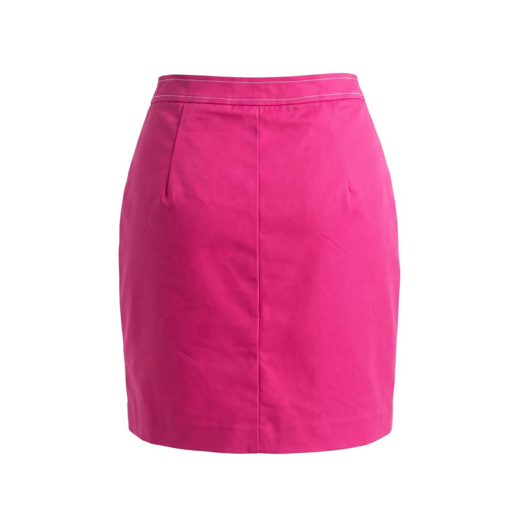 Trussardi Jeans Pink Cotton Women Skirt
