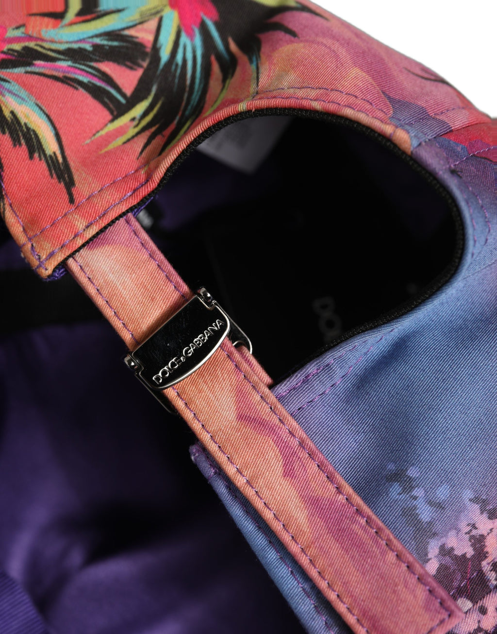 Dolce & Gabbana Multicolor Tropical Themed Baseball Capello Hat
