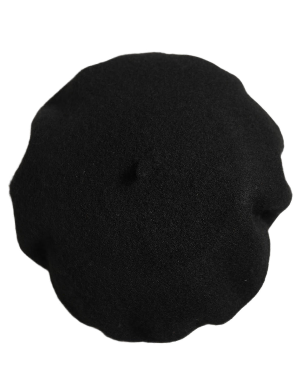 Dolce & Gabbana Black Wool French Style Beret Capello Hat
