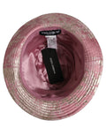 Dolce & Gabbana Pink Metallic Jacquard Pattern Bucket Capello Hat