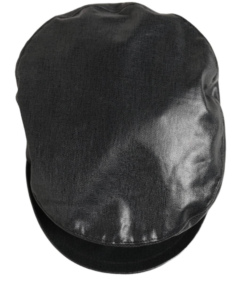 Dolce & Gabbana Black Cotton Gold DG Chain Baker Boy Capello Hat