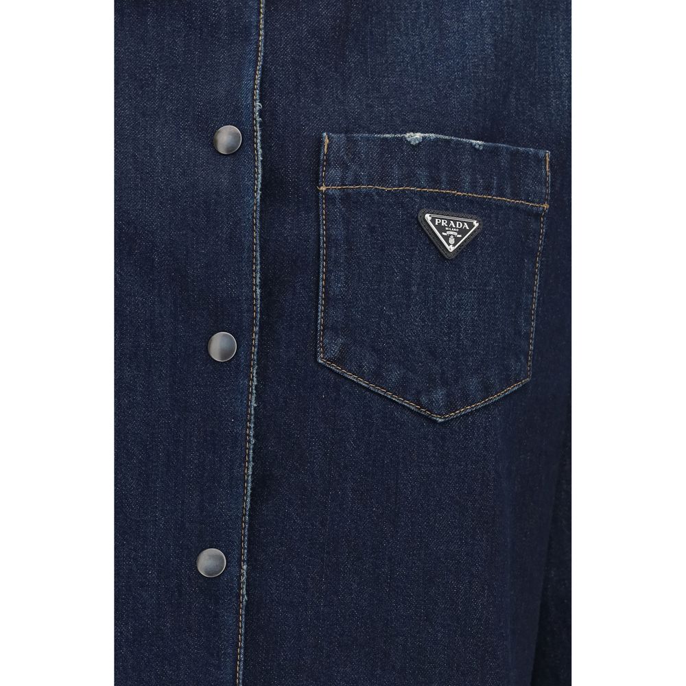 Prada Blue Cotton Denim Jacket