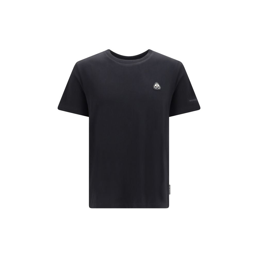 Moose Knuckles Black Cotton T-Shirt