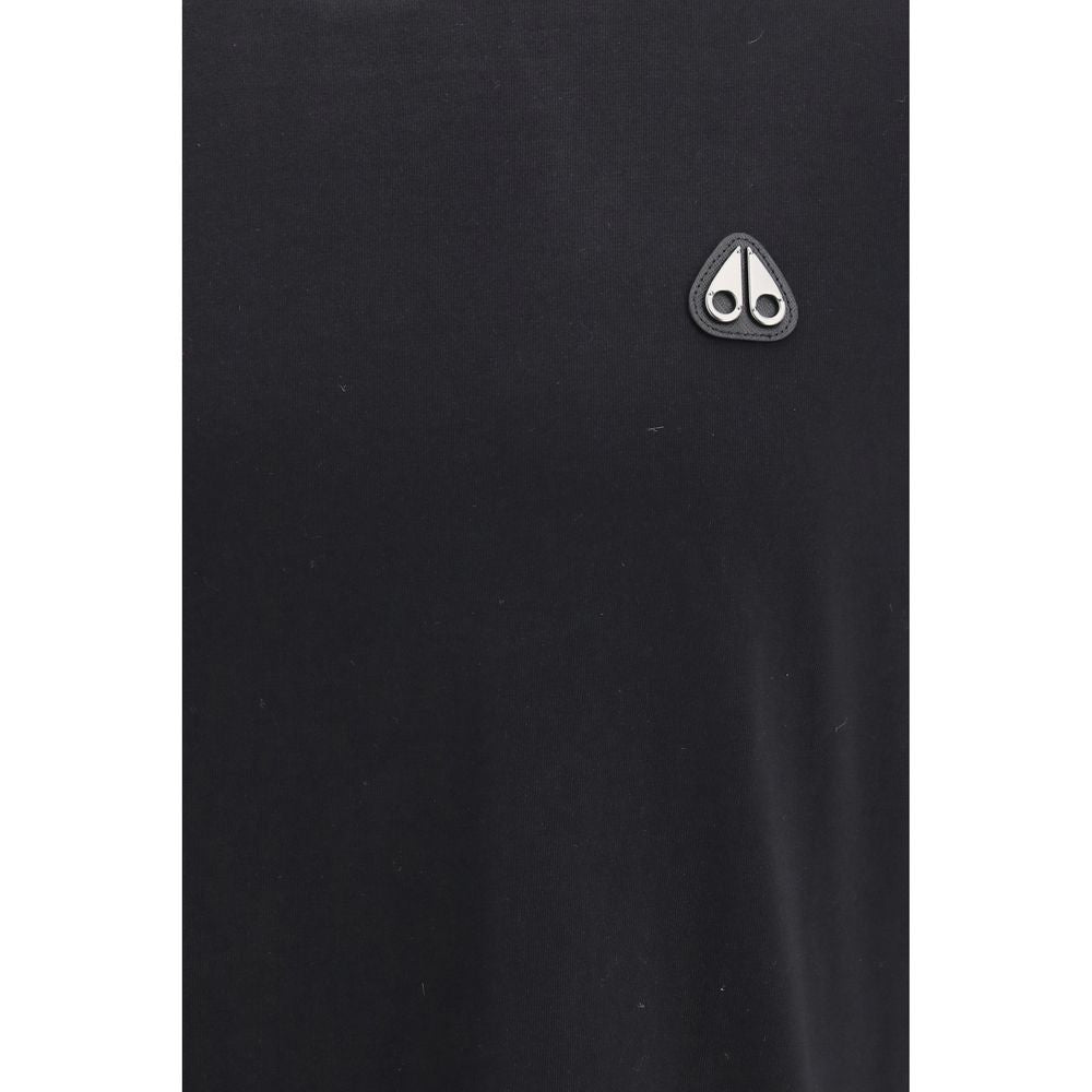 Moose Knuckles Black Cotton T-Shirt