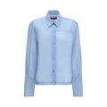 The Latest Blue Wool Oves Aries Dress Shirt