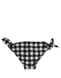 Dolce & Gabbana Black White Checkered Beachwear Bikini Bottom
