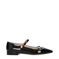Jimmy Choo Black Leather Ballet Flats