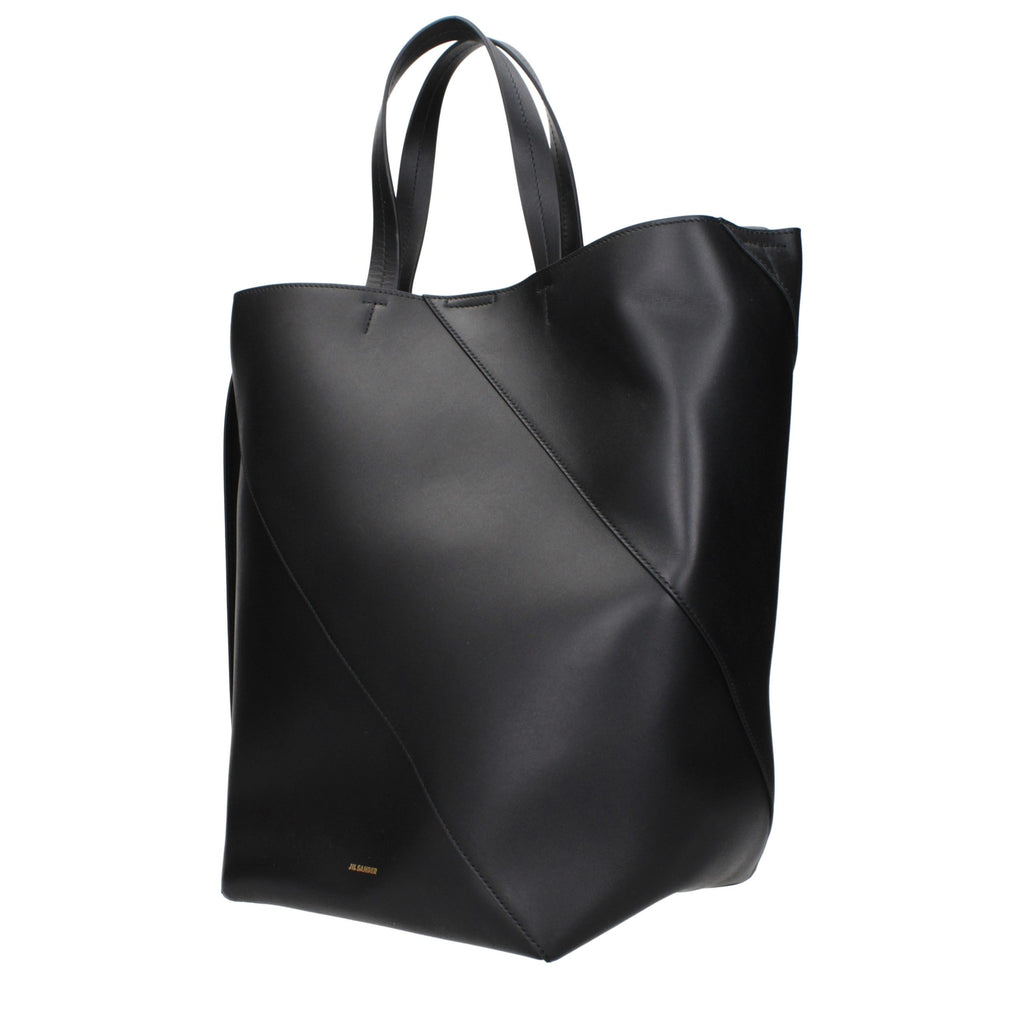 Jil Sander Black Leather Crossbody Bag