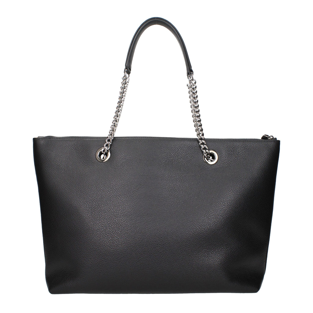 Jimmy Choo Black Leather Shoulder Bag