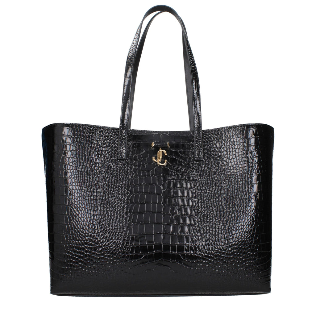 Jimmy Choo Black Leather Shoulder Bag