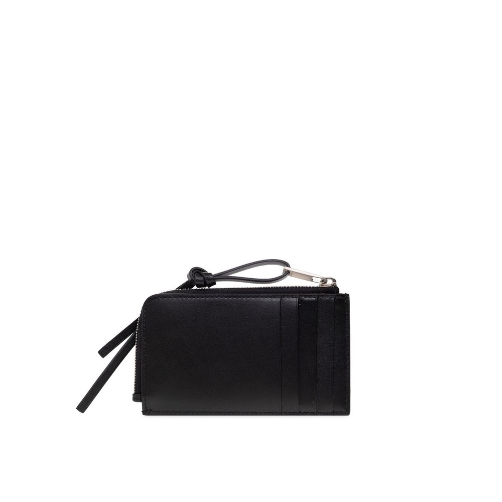 Jil Sander Black Leather Wallet