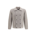 Brunello Cucinelli Gray Cashmere Cardigan