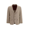 Brunello Cucinelli Beige Cotton Blazer