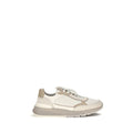 Brunello Cucinelli Beige Calf Leather Bos Taurus Low Top Sneakers
