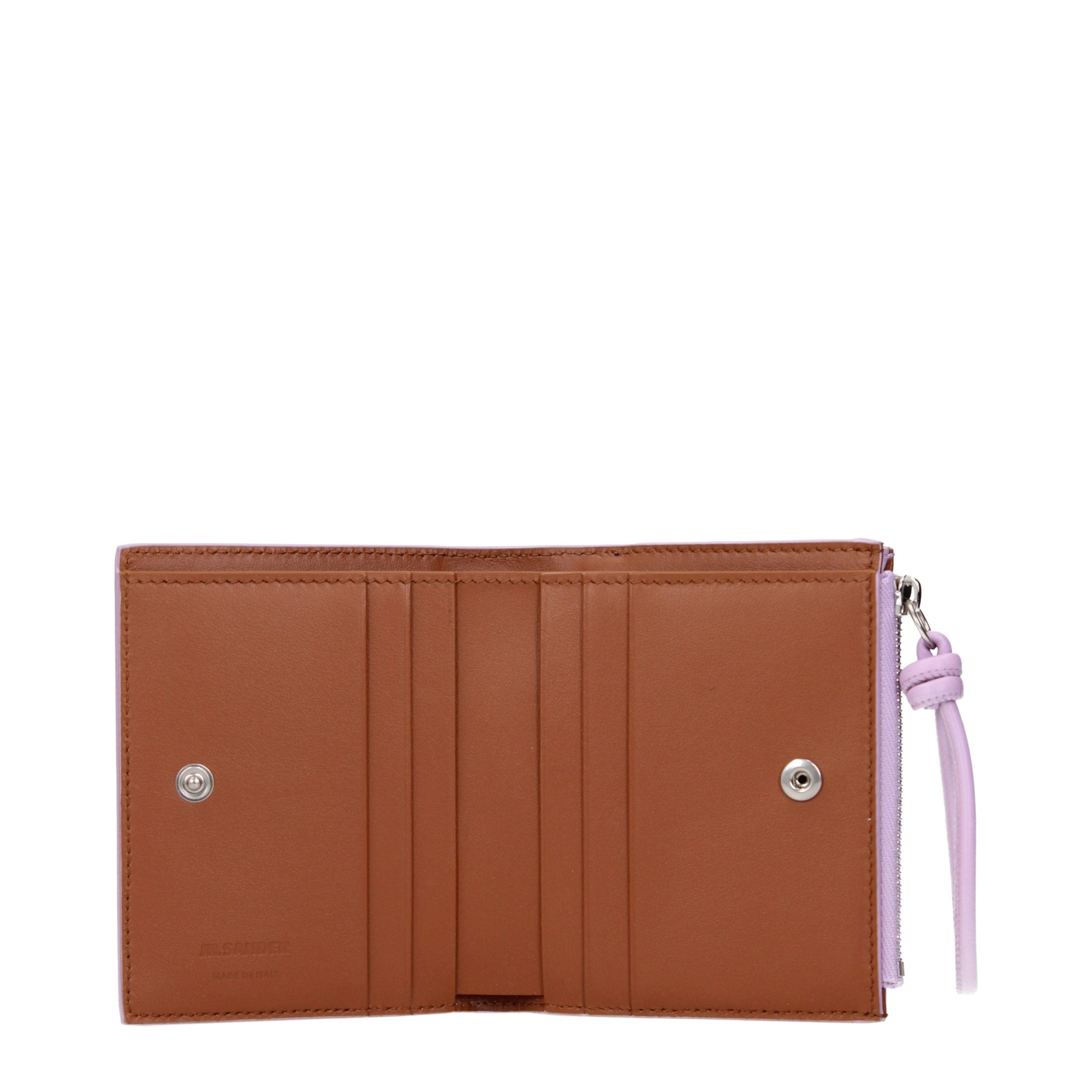 Jil Sander Pink Leather Wallet