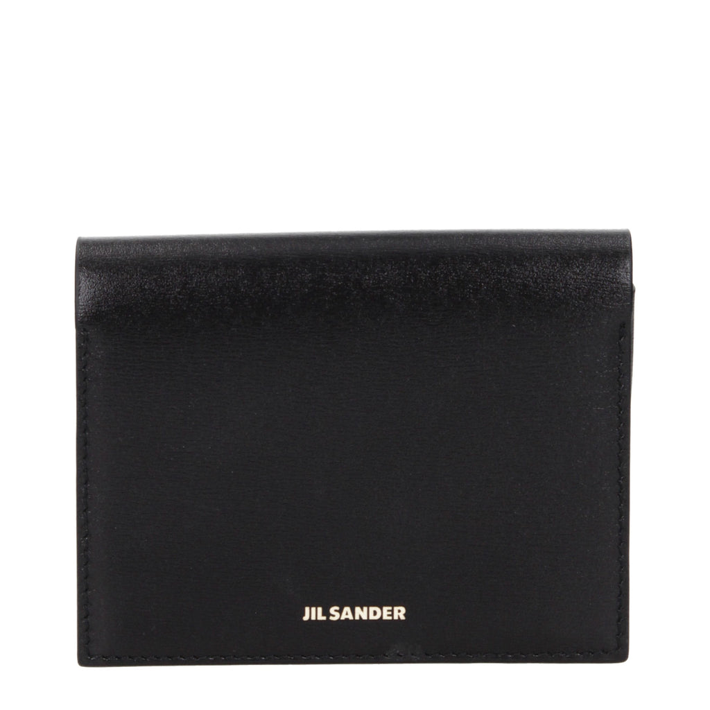 Jil Sander Black Leather Cardholder