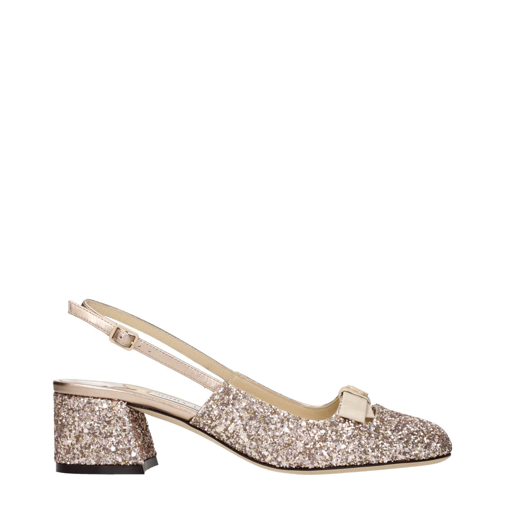 Jimmy Choo Pink Plastic Flat Sandals