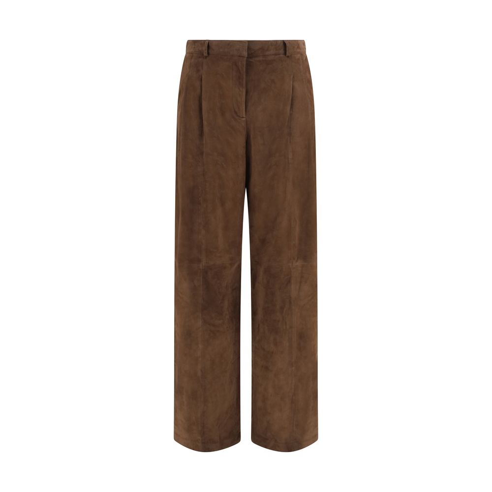 Arma Brown Leather Pants