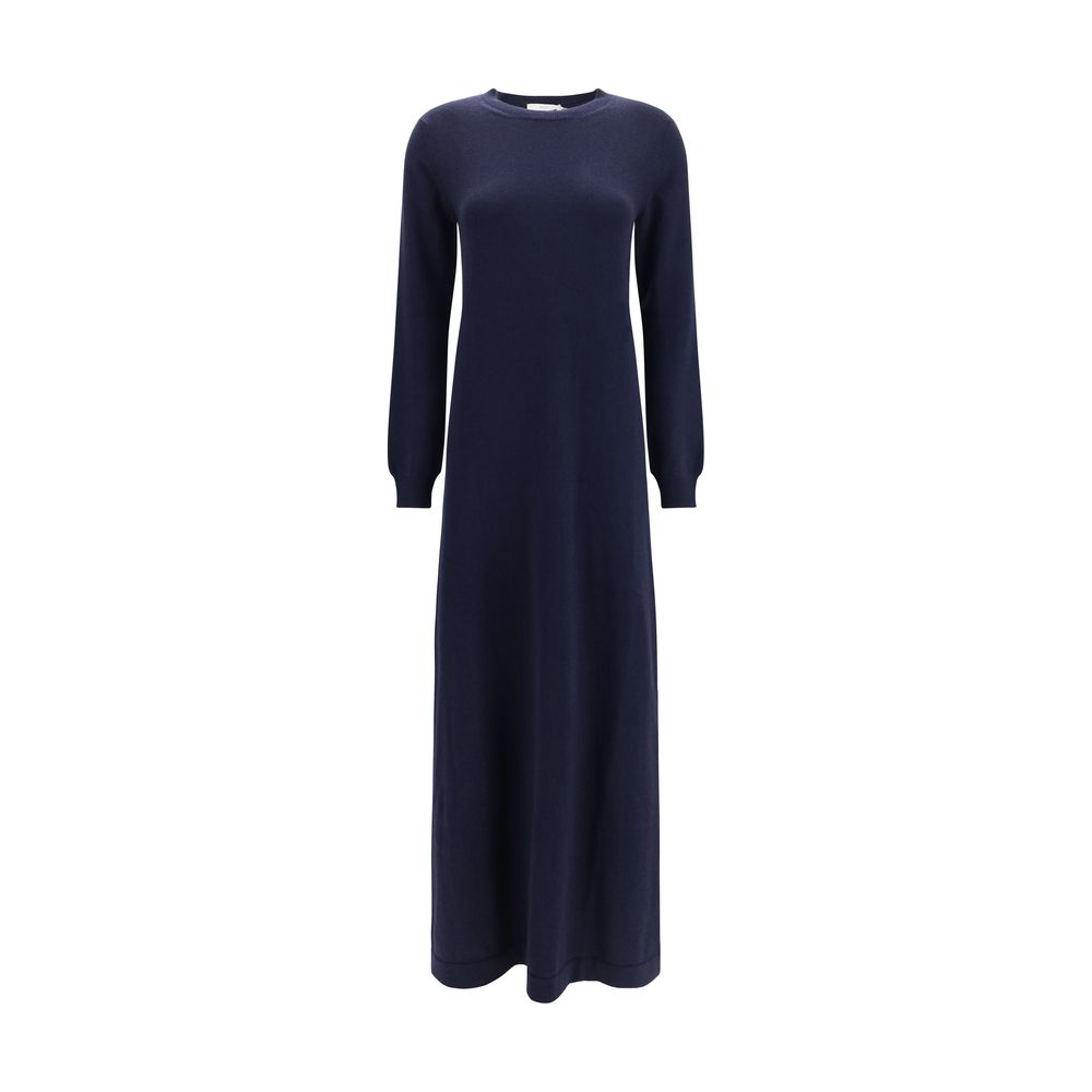 Malo Blue Cashmere Casual Dress
