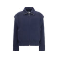 Giorgio Armani Blue Wool Oves Aries Bomber