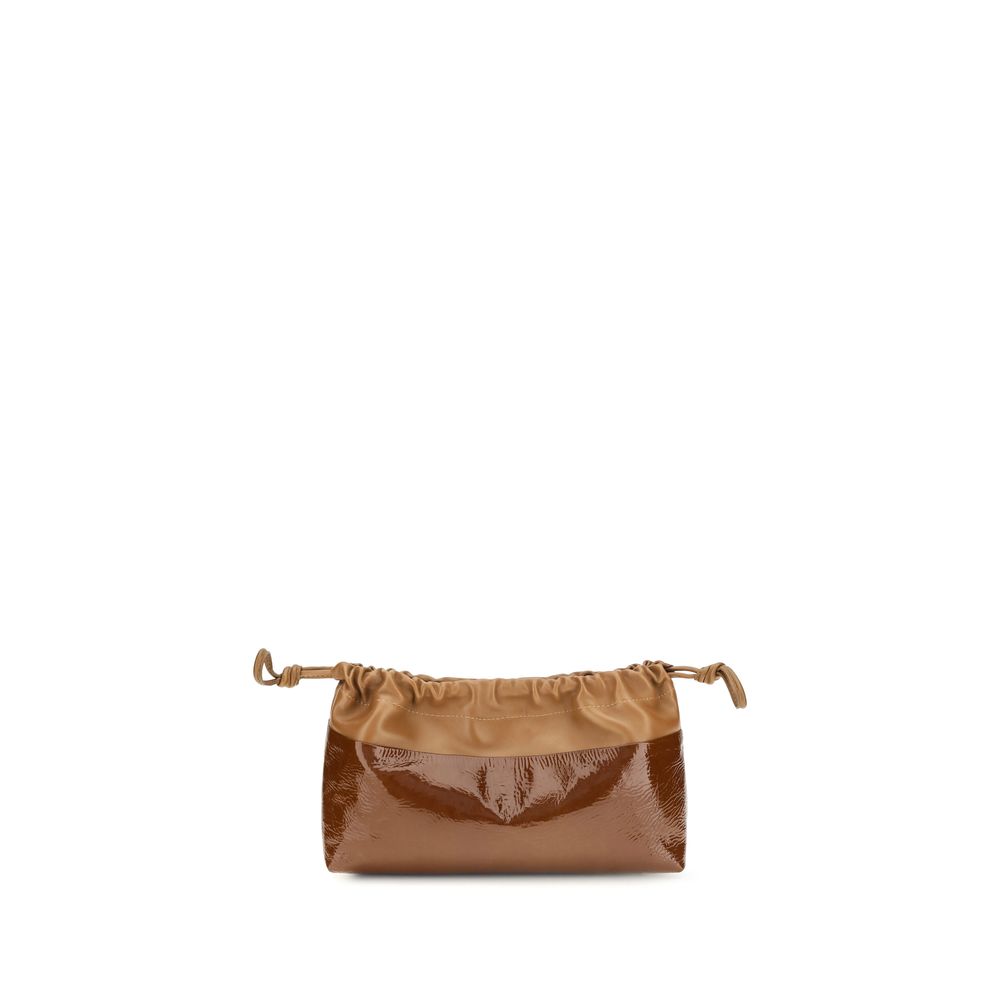 Pierre Hardy Brown Calf Leather Bos Taurus Shoulder Bag