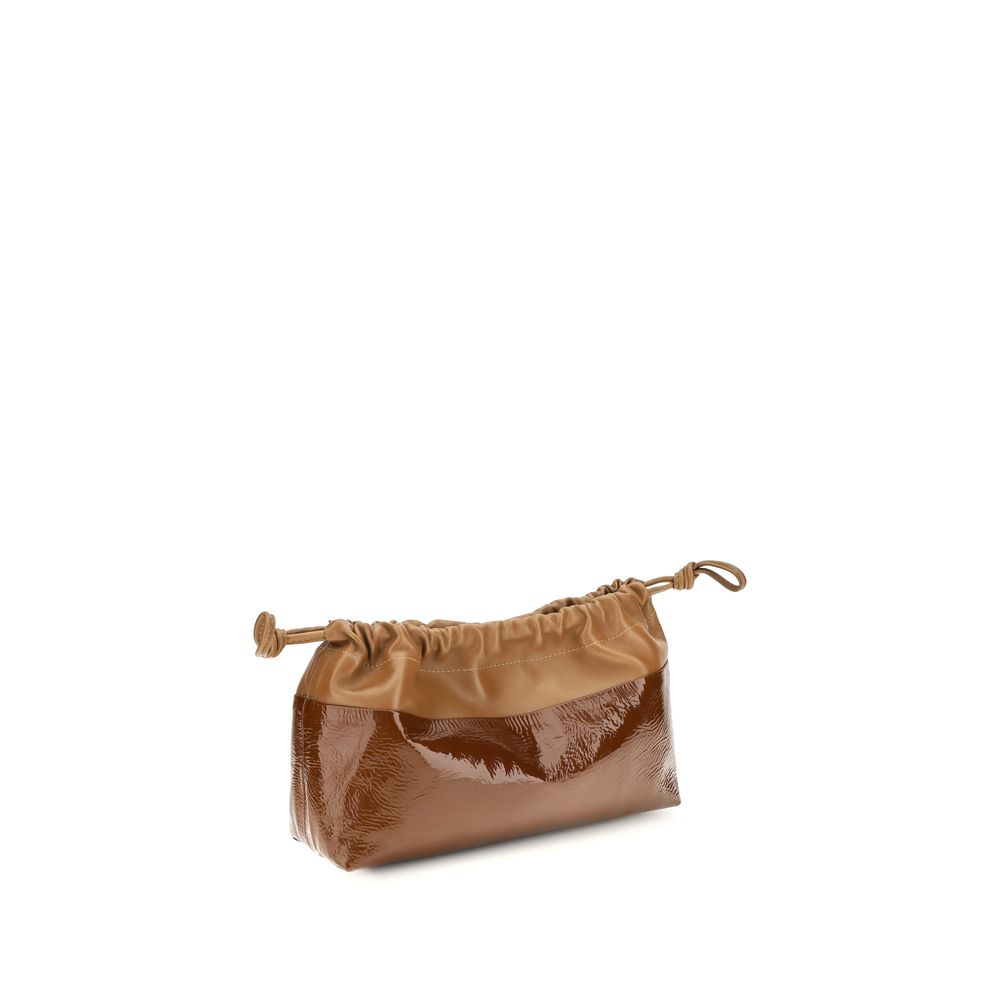 Pierre Hardy Brown Calf Leather Bos Taurus Shoulder Bag