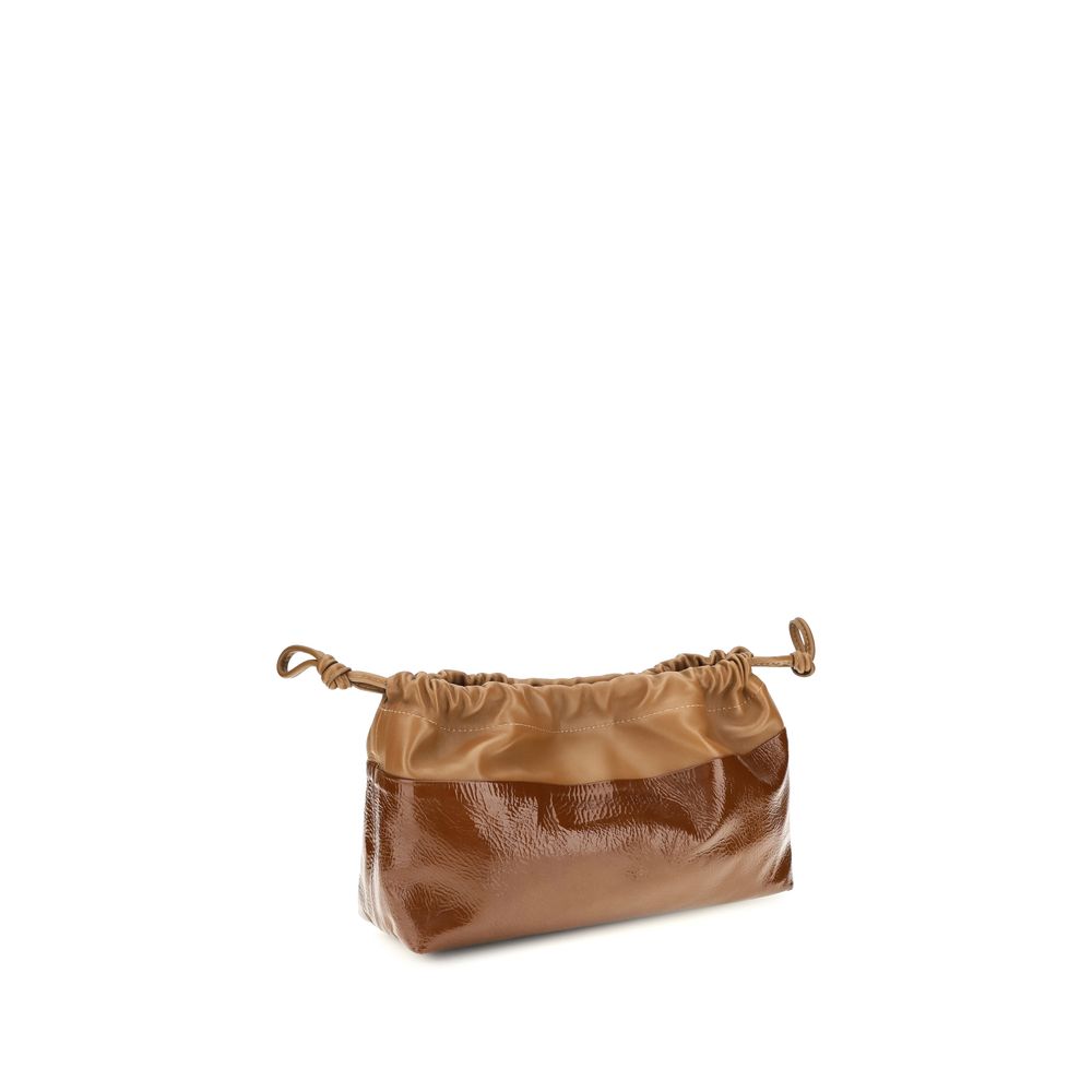 Pierre Hardy Brown Calf Leather Bos Taurus Shoulder Bag
