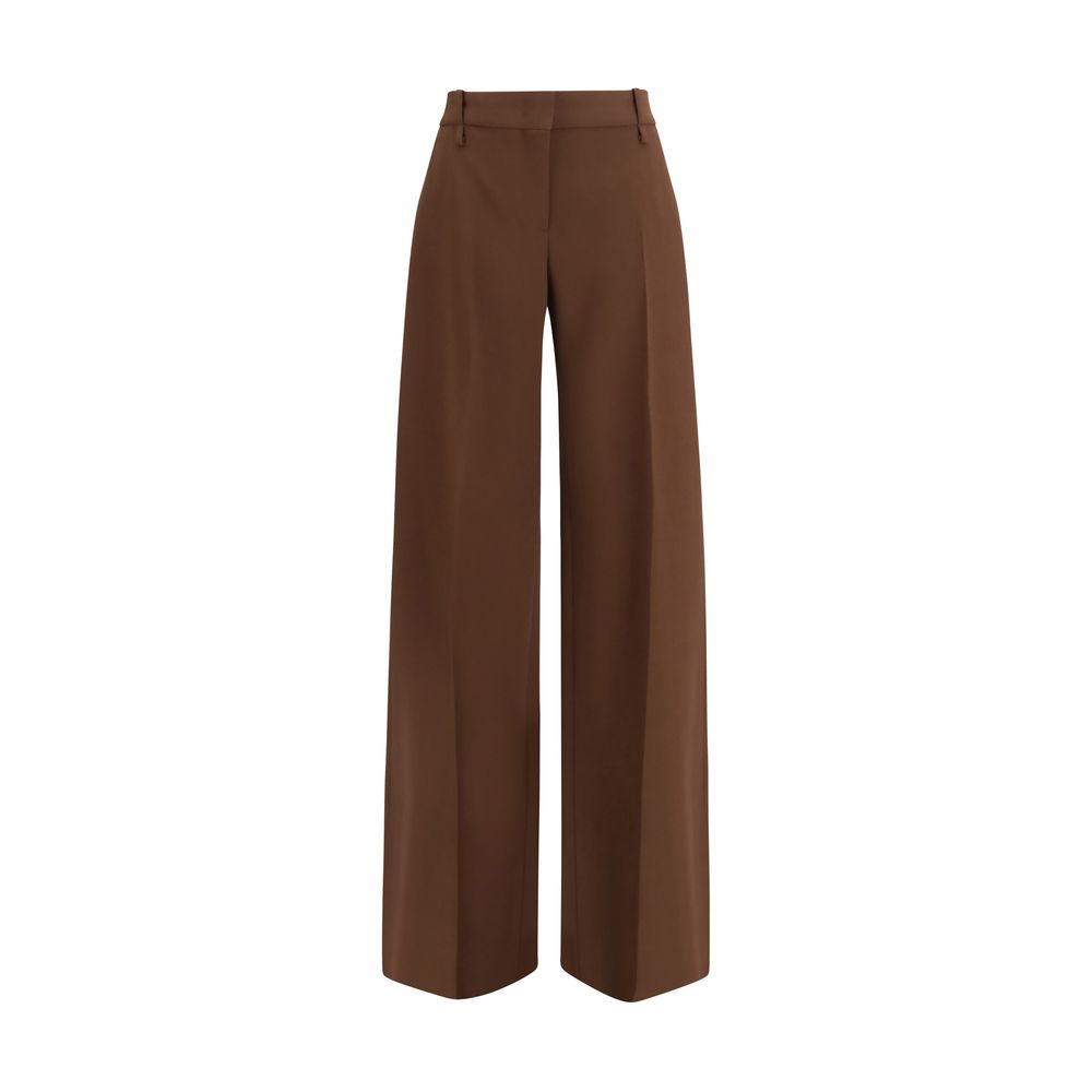 Ermanno Scervino Brown Viscose Casual Pants